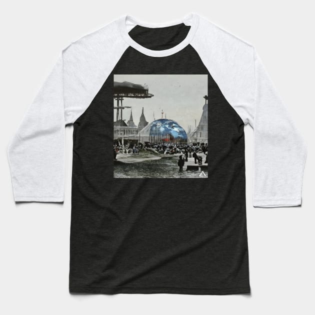 The 1893 World Fair of the Future Baseball T-Shirt by Avedaz